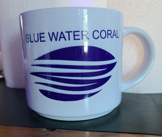 Blue Water Coral Coffee Mug